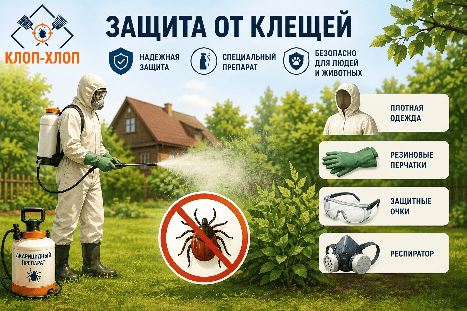 Как бороться с клещами на даче